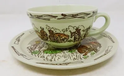 Coffee Cup & Saucer Vernon Kilns Winchester 73 & Frontier Days C. 1950 - 1954 • $34.50