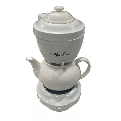 Mrs Tea By Mr Coffee 6 Cup Automatic Hot Tea Maker Ceramic Pot W/Lid TESTED-READ • $29.97