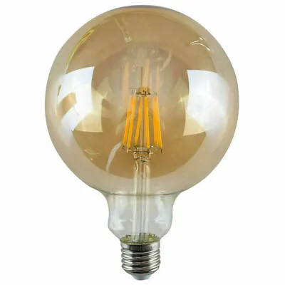 Vintage Filament Globe LED Bulb 6W Amber E27 12.5cm  • £5
