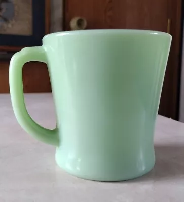 Vintage Fire King Jadeite Green D Handle Mug Oven Ware Glass Coffee Cup • $17.50