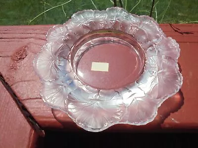 Lalique France Crystal Art Glass Honfleur Bowl Unused Mint 5 3/4  • £38.60