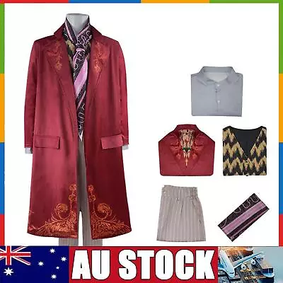 Willy Wonka Charlie And The Chocolate Factory Cosplay Book Week Men Costume- • $145.24