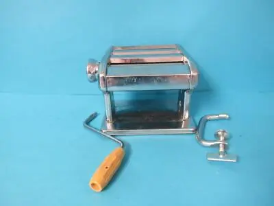 Awesome Vintage Ampia Model 150 Lusso Pasta Noodle Maker Machine Chrome Manual • $22.99