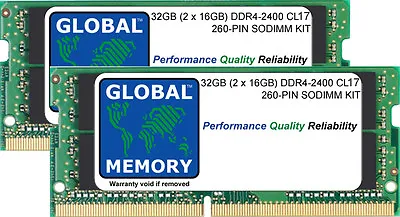 32GB 2x16GB DDR4 2400MHz PC4-19200 260-PIN SODIMM 27  RETINA 5K IMAC (2017) RAM  • £80