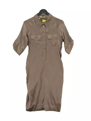 Melissa Odabash Women's Midi Dress M Brown Silk With Other A-Line • £24.50