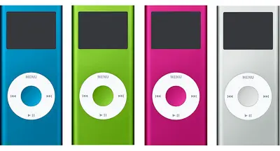 Apple IPod Nano 2nd Gen 4GB Silver Pink Blue Green - MP3 Player | *BAD BATTERY* • $8.95