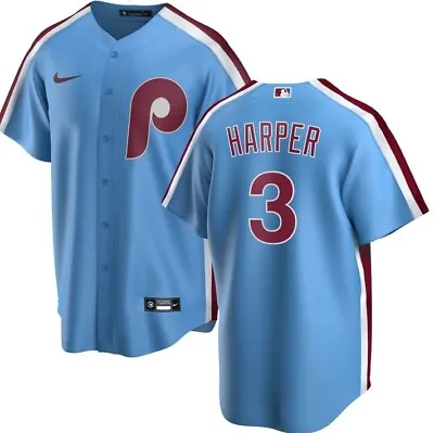 YOUTH MEDIUM Philadelphia Phillies Bryce Harper  Stitched Jersey NWT!  • $56.99