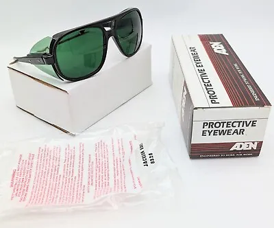 Vintage New Old Stock Aden Vintage Safety Glasses Green Lens W/ Side Shields  • $29.50