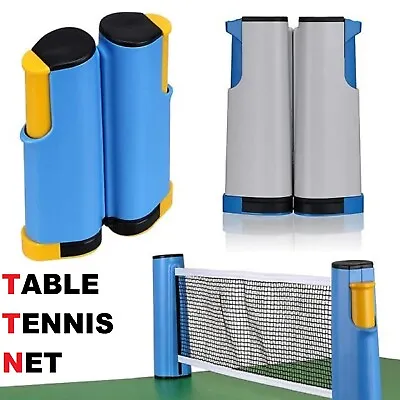 Table Tennis Net Ping Pong Set Retractable Net Rack Portable Ping Pong Net Rack • $20.99