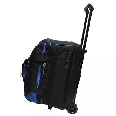 Pyramid Prime Double Roller Bowling Bag - Black/Royal Blue • $69.99