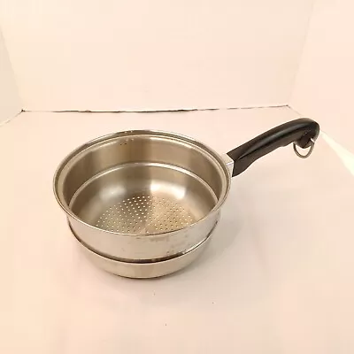 Saladmaster Stainless Steel 8  Pot Pan Steamer Insert Strainer Colander • $27.11