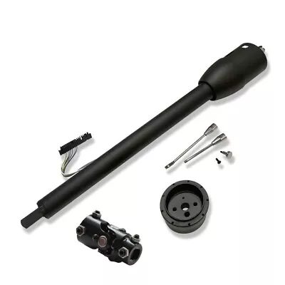 30'' Black Floor Shift Tilt Steering Column & Adapter & 1  DD X 3/4  DD U Joint • $206.99