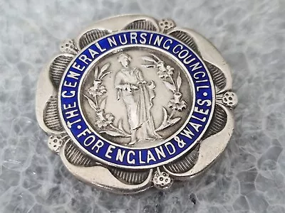 Vintage Solid Silver General Nursing Council 1923 M E Eastman Badge Medal Nurses • £69.99