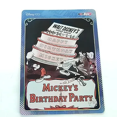 Birthday Party KAKAWOW Disney 100 Hot Box Mickey Mouse Poster PR Holo HDM-HB-12 • $10.19