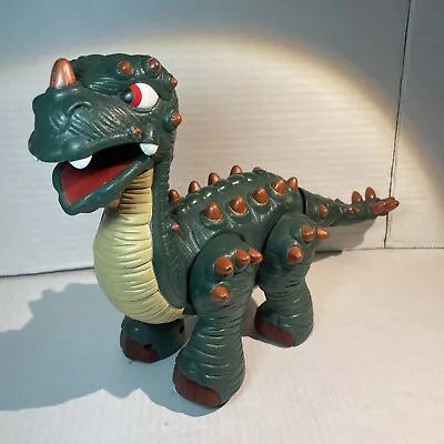 2008 Spike Jr Roaring Walking Dinosaur P5454 Fisher Price Mattel Imaginext Green • $9.95