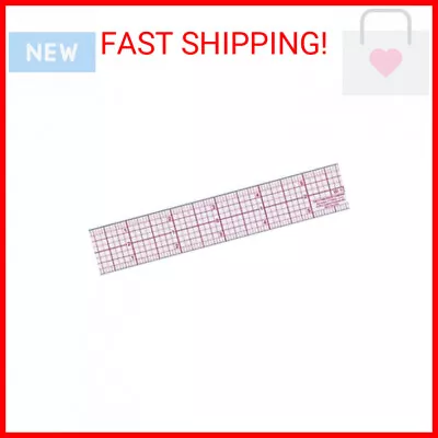 Westcott W-10 6-Inch 8ths Graph Ruler Transparent Plastic 1 X 6 In • $3.38