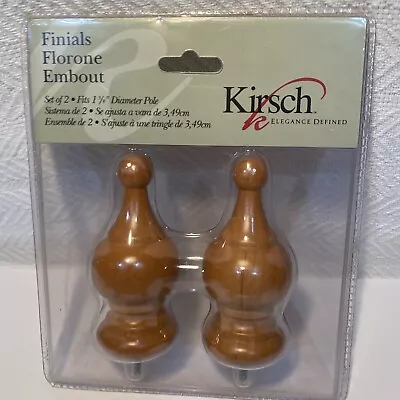 Finials Kirsch Elegance Defined ( One Pair ) New #5604eg.086 • $12.50