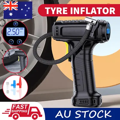 120W Car Tyre Inflator Handheld LCD Air Compressor Automatic Pump 20 L/min AU • $22.55