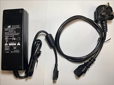 12V 7A 4 Pin AC-DC Switching Adaptor Power Supply With UK Plug Cable Lead • £27