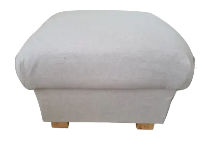 Storage Footstool Laura Ashley Austen Natural Fabric Footstall Pouffe Ottoman  • £129.99