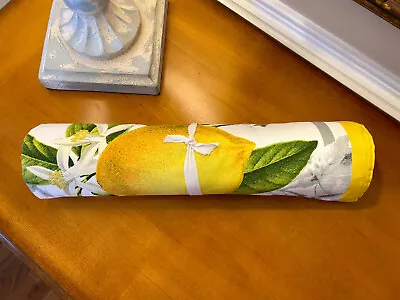 Williams Sonoma Meyer Lemon Table Runner 18”x108” NWOT • $52