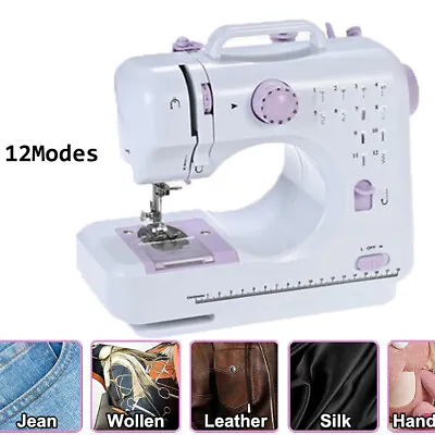Electric Sewing Machine Portable Crafting Mending Machine 12 Built-In Stitches • $30.19