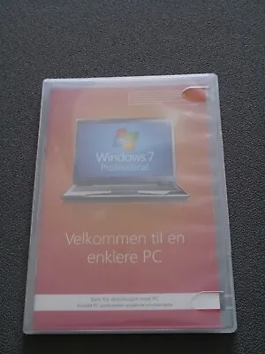 £40.80 • Buy Norwegian Microsoft Windows 7 Professional OEM 32 Bit Disc  X15-49084-02