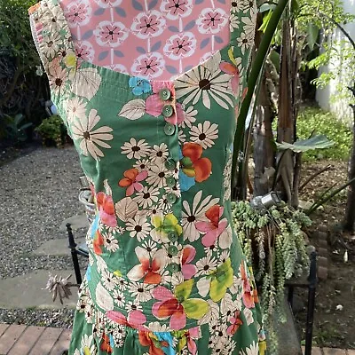 🔥Vintage Flowered Dress Retro 70s Style Sundress Hippie Boho • $35
