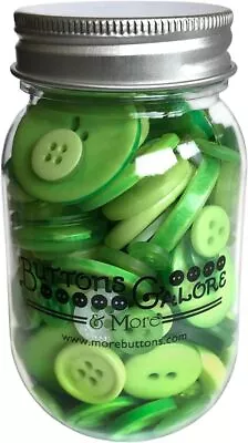  Greenery Buttons Mason Jar • $11.09