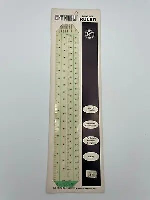 C-THRU Point Size Ruler GA-93 NOS On Card Vintage Bloomfield Connecticut • $13.99