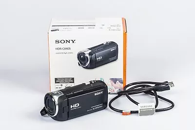 Sony HDR-CX405 Handycam With Samsung 256GB EVO MicroSD Card (Hardly Used) • $280