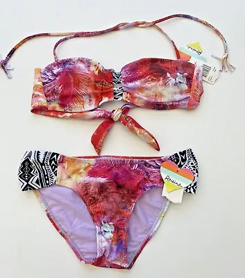 £14.52 • Buy RAISINS Fringe Tassel 2 Piece Bikini Set Floral & Aztec Print Size S NWT