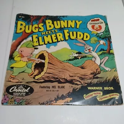 Bugs Bunny Meets Elmer Fudd Columbia 10 Inch Millbank Vintage 1950s? • £18.56