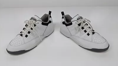 Men's Brunswick Eagle Bowling Shoes White/Black Size 12 Lace Up Laces • $29.90