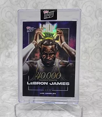 LeBron James 2023-24 TOPPS NOW Basketball Card LJ-40K 40000 Pts Lakers • $13.95