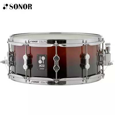 Sonor AQ2 14  X 6  Maple Brown Fade Lacquer Snare Drum AQ2-1406-SDW-BRF • $259