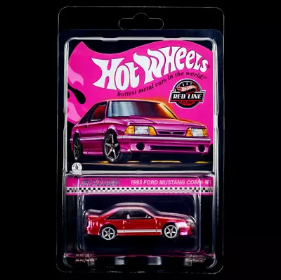 Hot Wheels RLC 24th National Convention Pink 1993 Ford Mustang Cobra R PREORDER • $74.99