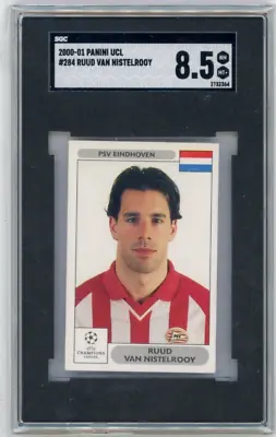 Ruud Van Nistelrooy 2000-2001 Panini Champions League Rookie Sticker SGC 8.5 #28 • $79.99