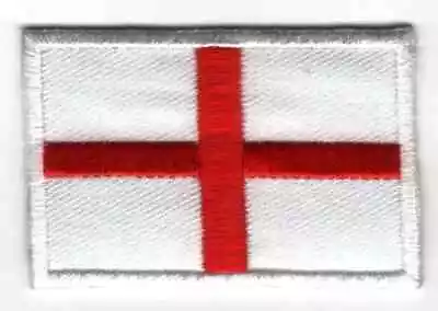 New Sew On Iron On Patch Saint St George Flag Patches Embroidered Fabric • £2.45