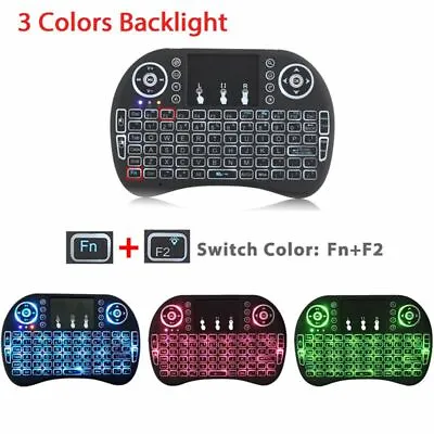 Mini Rechargeable 2.4G Wireless Keyboard W/ Backlit - PC MAC XBOX PS IPTV Pi • $11.50