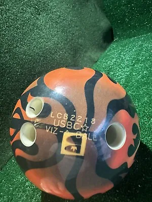 Brunswick Viz-A-Ball Bowling Ball~Flames~12lb~Large Finger Holes? • $45