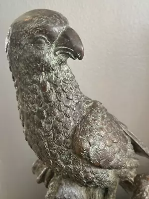 Rare Handmade Maitland Smith Bronze PARROT Sculpture Statue-Thailand • $375