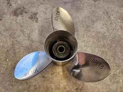 13 1/2  X 20p Mercury Laser 2 Stainless Steel Propeller 4.25 Gearcase P10173 • $309