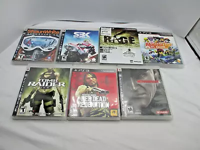 Metal Gear Solid 4 S3K Rage Mod Nation Tomb Raider Red Dead Shawn White PS3 Lot • $45