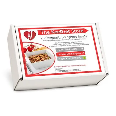 £17.99 • Buy KeeDiet Meal Replacement VLCD 20 Spaghetti Bol Weight Loss Diet Meal 
