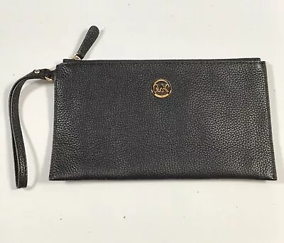 Michael Kors Black Pebbled Leather Wristlet Wallet • $20