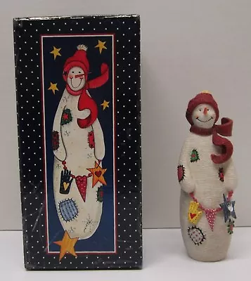 Lang & Wise Snowman Figurine Patch 6  Second Edition Ellen Stouffer 76150101 • $16.99