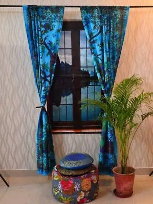Window Curtain Indian Mandala Cotton Door Panels Balcony Room Curtain Dorm Decor • $34.68