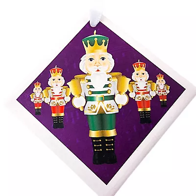 Ceramic Nutcracker Christmas Ornament Lot Of  12 In Bags With White Ribbon • $14.99