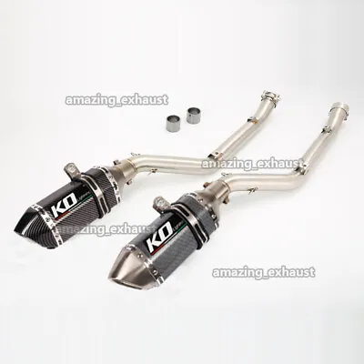 For Suzuki DRZ400SM DRZ400E DRZ400S 2000-2023 Exhaust System Link Pipe + Muffler • $139.66